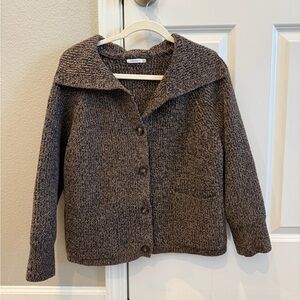 Staccato Brown Button-Up Sweater